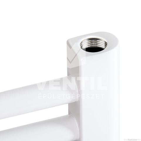 Silver 500X1200 mm íves törölközőszárító radiátor fehér