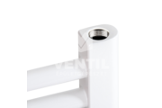 Silver 400X700 mm íves törölközőszárító radiátor fehér